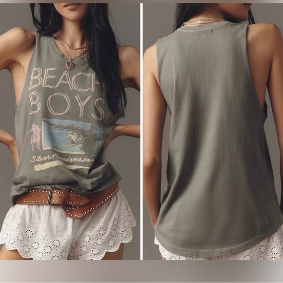 Anthropologie Tops - NWT Anthropologie Letluv Beach Boys Tank Top Size Small